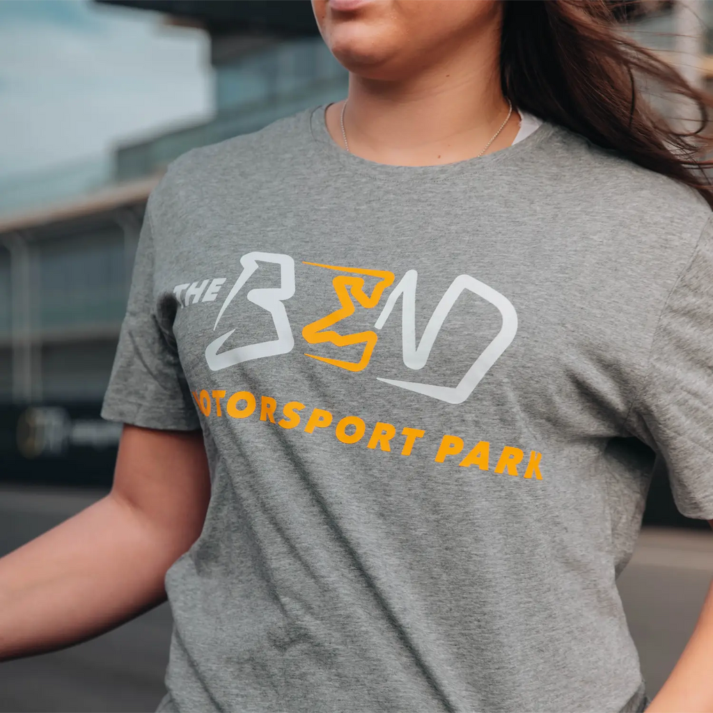 The Bend - Check Sleeve T-Shirt - Grey