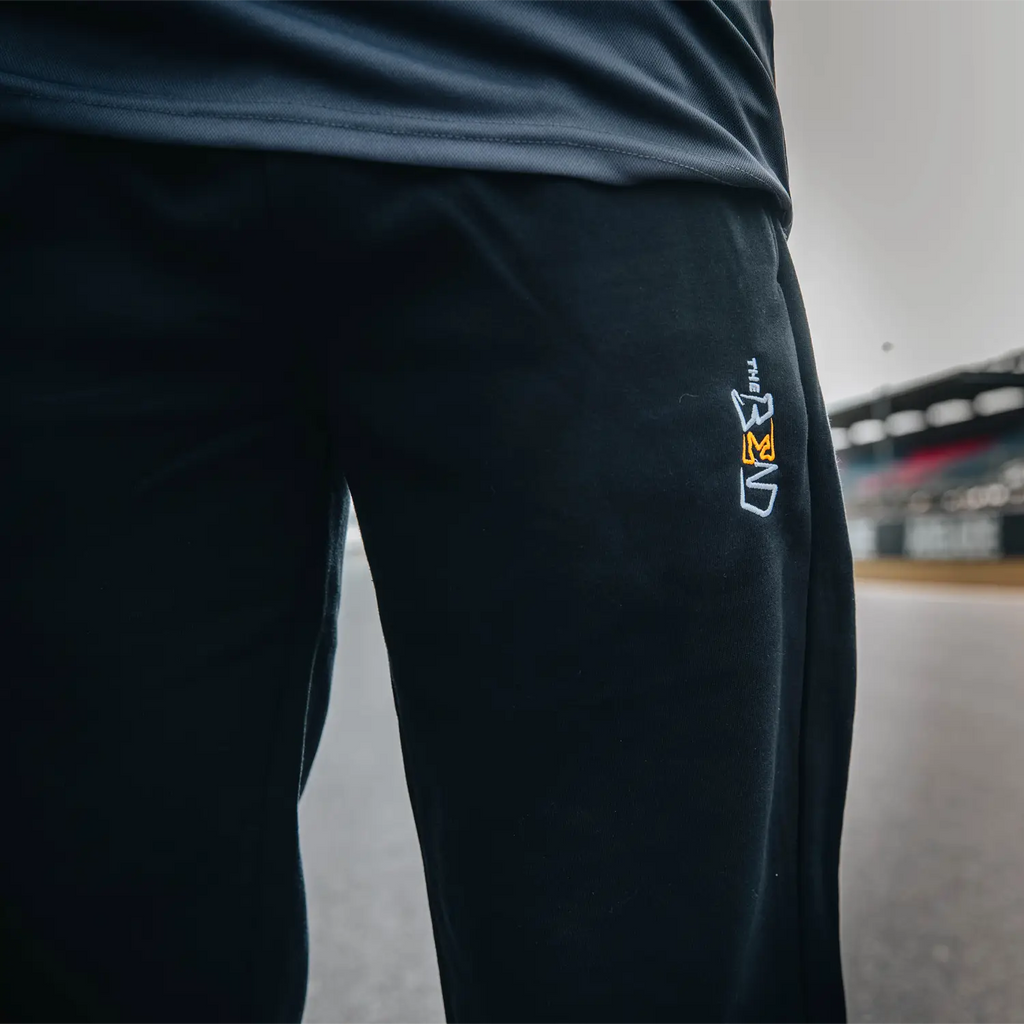 Cuff Leg Track Pants - The Bend - Unisex - Black